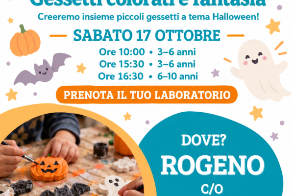 Laboratorio creativo di gessetti Halloween rogeno lc