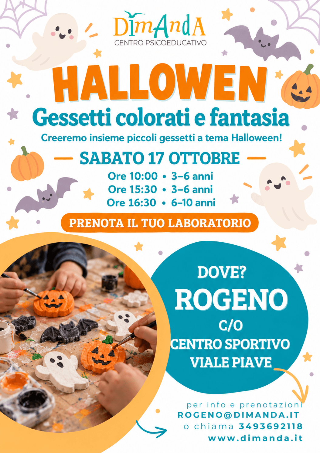 Laboratorio creativo di gessetti Halloween rogeno lc